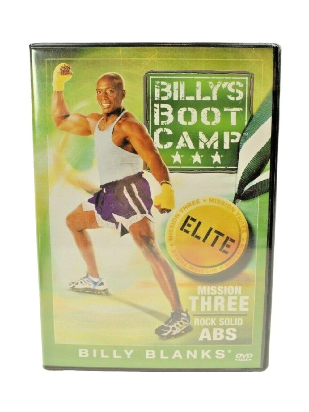 Billy Blanks Elite Bootcamp Mission Three: Rock Solid Abs DVD, 2005 New